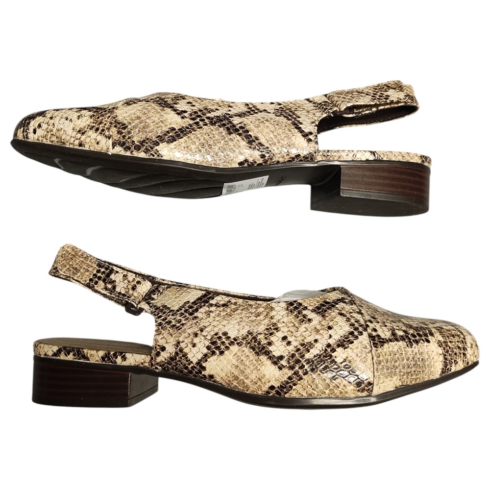 Collection by Clarks Juliet Pull Slingback Pumps Womens US 9 Multi Snake Print